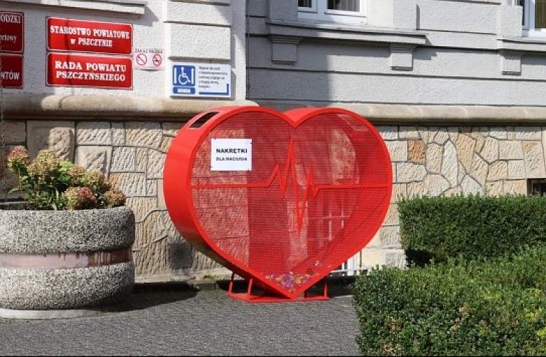 W Pszczynie stanęło specjalne serce!
