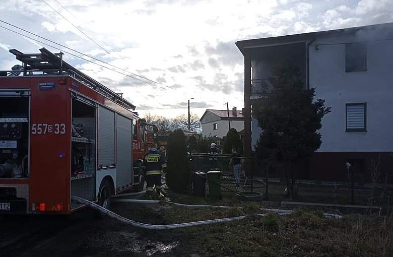 OSP Krzyżowice. Wybuch w piwnicy