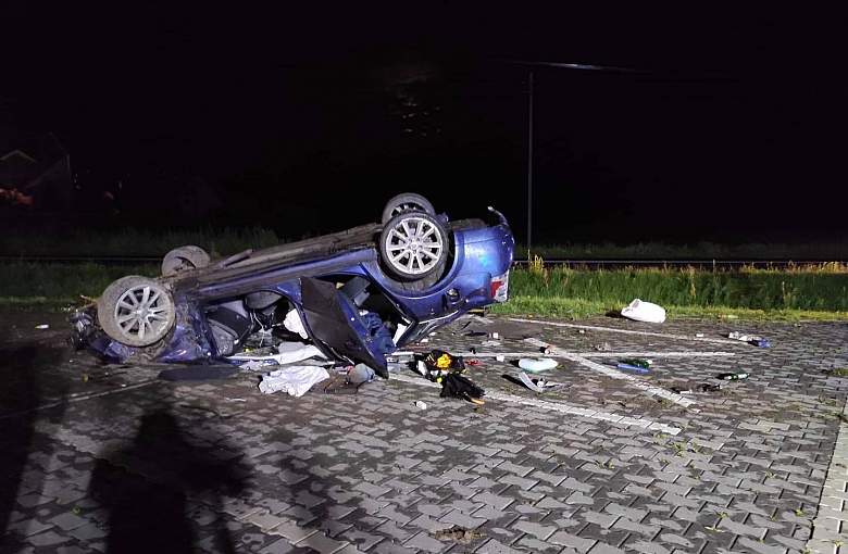 Nocny wypadek w Woli. Pijany kierowca